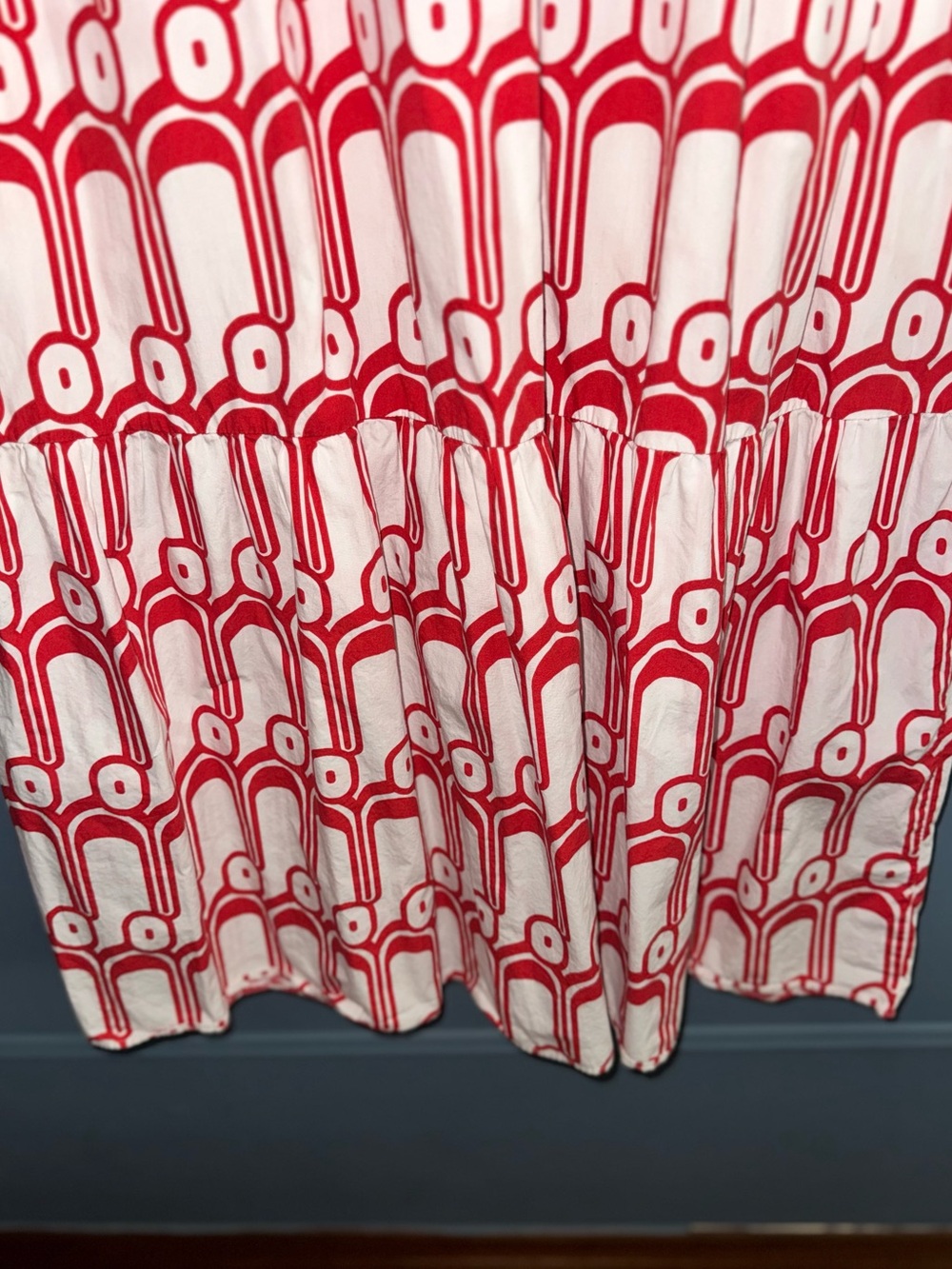 Anthropologie Red and White “Bettina” Dress by Maeve | size small - fits US 4-6 - Picture 8 of 8